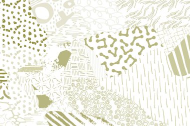 Soyut siyah konturlar, el vektör desen çizdi. Geometrik tarzı Retro soyut desen. Soyut çok renkli geometrik desen.