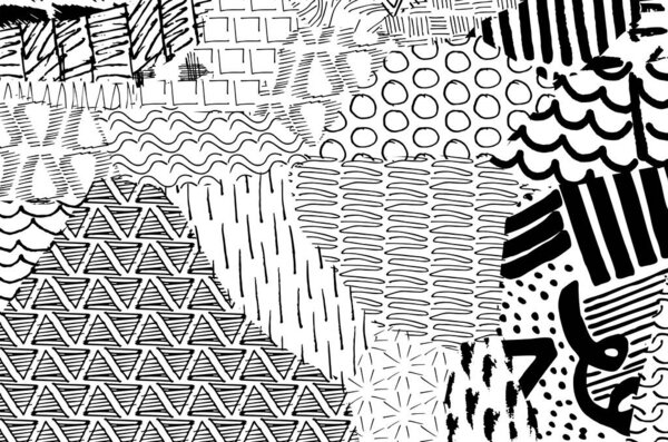 Абстрактные черные штрихи, векторный рисунок рукой. Ретро абстрактный шаблон в геометрическом стиле. Абстрактный многоцветный геометрический узор
.