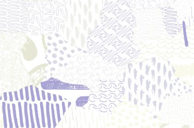 Soyut siyah konturlar, el vektör desen çizdi. Geometrik tarzı Retro soyut desen. Soyut çok renkli geometrik desen.