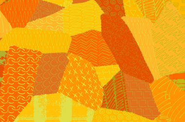 Soyut siyah konturlar, el vektör desen çizdi. Geometrik tarzı Retro soyut desen. Soyut çok renkli geometrik desen.