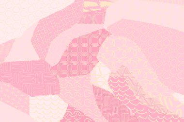 Soyut siyah konturlar, el vektör desen çizdi. Geometrik tarzı Retro soyut desen. Soyut çok renkli geometrik desen.