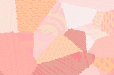 Soyut siyah konturlar, el vektör desen çizdi. Geometrik tarzı Retro soyut desen. Soyut çok renkli geometrik desen.