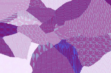 Soyut siyah konturlar, el vektör desen çizdi. Geometrik tarzı Retro soyut desen. Soyut çok renkli geometrik desen.