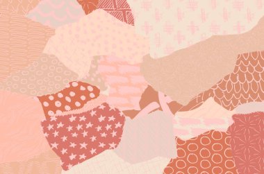 Soyut siyah konturlar, el vektör desen çizdi. Geometrik tarzı Retro soyut desen. Soyut çok renkli geometrik desen.