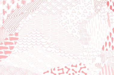 Soyut siyah konturlar, el vektör desen çizdi. Geometrik tarzı Retro soyut desen. Soyut çok renkli geometrik desen.