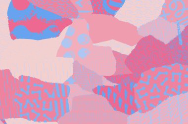 Soyut siyah konturlar, el vektör desen çizdi. Geometrik tarzı Retro soyut desen. Soyut çok renkli geometrik desen.