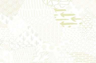 Soyut siyah konturlar, el vektör desen çizdi. Geometrik tarzı Retro soyut desen. Soyut çok renkli geometrik desen.