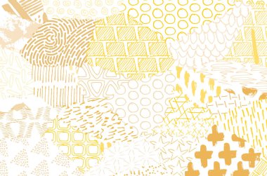 Soyut siyah konturlar, el vektör desen çizdi. Geometrik tarzı Retro soyut desen. Soyut çok renkli geometrik desen.