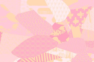 Soyut siyah konturlar, el vektör desen çizdi. Geometrik tarzı Retro soyut desen. Soyut çok renkli geometrik desen.