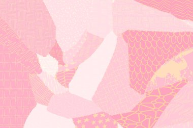 Soyut siyah konturlar, el vektör desen çizdi. Geometrik tarzı Retro soyut desen. Soyut çok renkli geometrik desen.