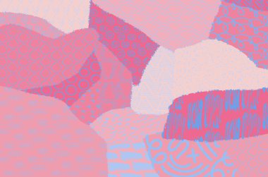 Soyut siyah konturlar, el vektör desen çizdi. Geometrik tarzı Retro soyut desen. Soyut çok renkli geometrik desen.