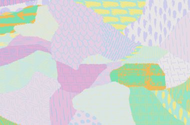 Soyut siyah darbeler, El, Vektör Deseni 'ni çizdi. Geometrik tarzda soyut arkaplan. Soyut çok renkli geometrik desen.