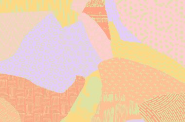 Soyut siyah darbeler, El, Vektör Deseni 'ni çizdi. Geometrik tarzda soyut arkaplan. Soyut çok renkli geometrik desen.