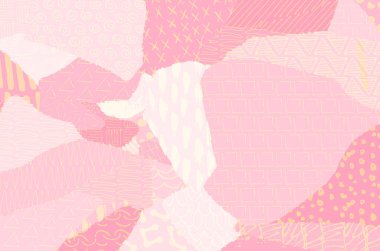 Soyut siyah darbeler, El, Vektör Deseni 'ni çizdi. Geometrik tarzda soyut arkaplan. Soyut çok renkli geometrik desen.