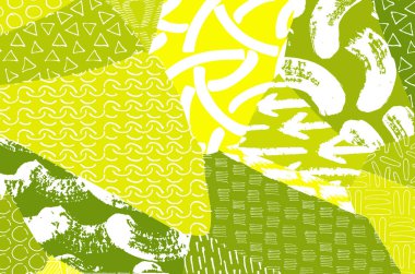 Soyut siyah darbeler, El, Vektör Deseni 'ni çizdi. Geometrik tarzda soyut arkaplan. Soyut çok renkli geometrik desen.