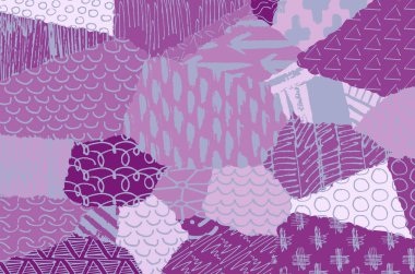 Soyut siyah darbeler, El, Vektör Deseni 'ni çizdi. Geometrik tarzda soyut arkaplan. Soyut çok renkli geometrik desen.