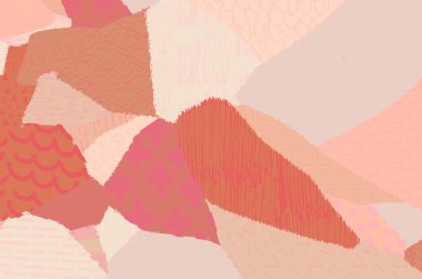 Soyut siyah darbeler, El, Vektör Deseni 'ni çizdi. Geometrik tarzda soyut arkaplan. Soyut çok renkli geometrik desen.