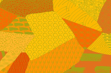 Soyut siyah darbeler, El, Vektör Deseni 'ni çizdi. Geometrik tarzda soyut arkaplan. Soyut çok renkli geometrik desen.