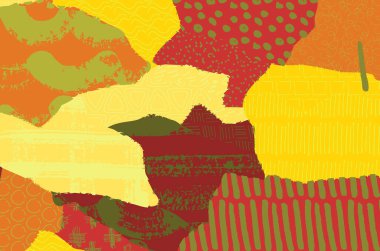 Soyut siyah darbeler, El, Vektör Deseni 'ni çizdi. Geometrik tarzda soyut arkaplan. Soyut çok renkli geometrik desen.