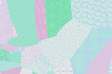 Soyut siyah darbeler, El, Vektör Deseni 'ni çizdi. Geometrik tarzda soyut arkaplan. Soyut çok renkli geometrik desen.