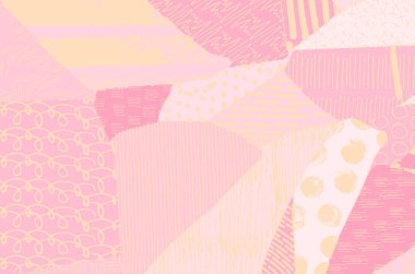 Soyut siyah darbeler, El, Vektör Deseni 'ni çizdi. Geometrik tarzda soyut arkaplan. Soyut çok renkli geometrik desen.