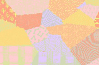 Soyut siyah darbeler, El, Vektör Deseni 'ni çizdi. Geometrik tarzda soyut arkaplan. Soyut çok renkli geometrik desen.