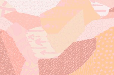 Soyut siyah darbeler, El, Vektör Deseni 'ni çizdi. Geometrik tarzda soyut arkaplan. Soyut çok renkli geometrik desen.