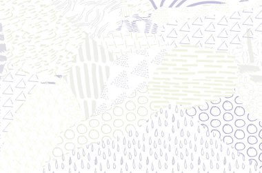 Soyut siyah darbeler, El, Vektör Deseni 'ni çizdi. Geometrik tarzda soyut arkaplan. Soyut çok renkli geometrik desen.