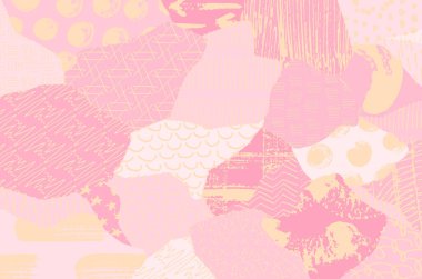 Soyut siyah darbeler, El, Vektör Deseni 'ni çizdi. Geometrik tarzda soyut arkaplan. Soyut çok renkli geometrik desen.