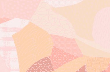 Soyut siyah darbeler, El, Vektör Deseni 'ni çizdi. Geometrik tarzda soyut arkaplan. Soyut çok renkli geometrik desen.