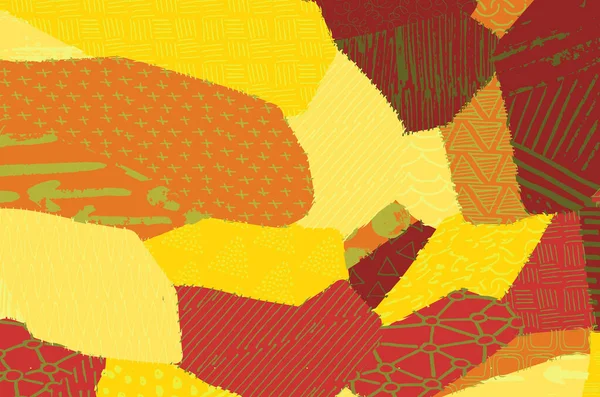 Soyut siyah darbeler, El, Vektör Deseni 'ni çizdi. Geometrik tarzda soyut arkaplan. Soyut çok renkli geometrik desen.