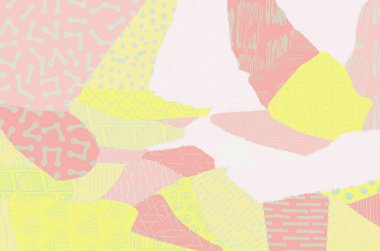 Soyut siyah darbeler, El, Vektör Deseni 'ni çizdi. Geometrik tarzda soyut arkaplan. Soyut çok renkli geometrik desen.