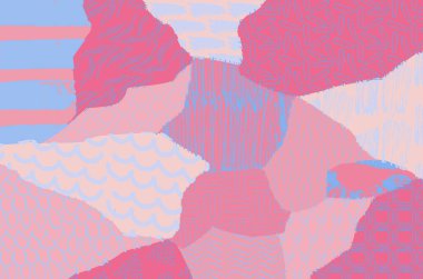 Soyut siyah darbeler, El, Vektör Deseni 'ni çizdi. Geometrik tarzda soyut arkaplan. Soyut çok renkli geometrik desen.