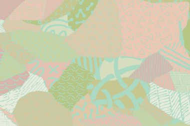 Soyut siyah darbeler, El, Vektör Deseni 'ni çizdi. Geometrik tarzda soyut arkaplan. Soyut çok renkli geometrik desen.