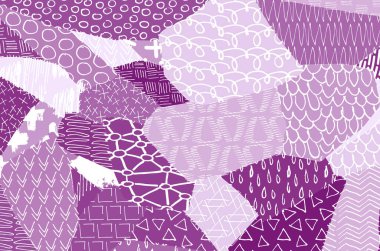 Soyut siyah darbeler, El, Vektör Deseni 'ni çizdi. Geometrik tarzda soyut arkaplan. Soyut çok renkli geometrik desen.