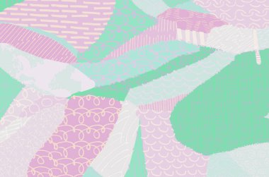 Soyut siyah darbeler, El, Vektör Deseni 'ni çizdi. Geometrik tarzda soyut arkaplan. Soyut çok renkli geometrik desen.