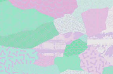 Soyut siyah darbeler, El, Vektör Deseni 'ni çizdi. Geometrik tarzda soyut arkaplan. Soyut çok renkli geometrik desen.