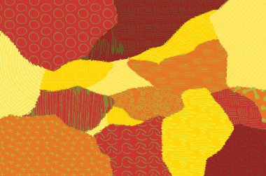 Soyut siyah darbeler, El, Vektör Deseni 'ni çizdi. Geometrik tarzda soyut arkaplan. Soyut çok renkli geometrik desen.