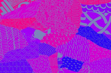 Soyut siyah darbeler, El, Vektör Deseni 'ni çizdi. Geometrik tarzda soyut arkaplan. Soyut çok renkli geometrik desen.