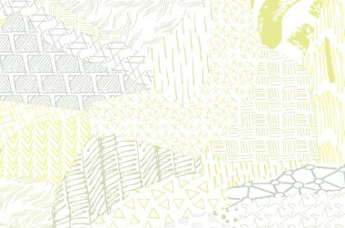 Soyut siyah darbeler, El, Vektör Deseni 'ni çizdi. Geometrik tarzda soyut arkaplan. Soyut çok renkli geometrik desen.