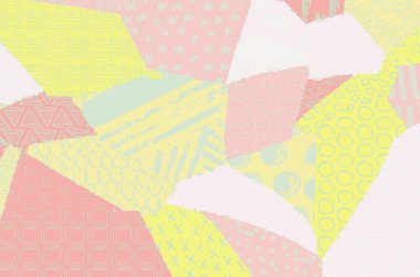 Soyut siyah konturlar, el vektör desen çizdi. Geometrik tarzı Retro soyut desen. Soyut çok renkli geometrik desen.