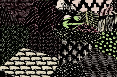 Vektör siluetleri, insanların ana hatları, Contour çizimleri, insanların siluetleri, ikon kümesi izole edilmiş, oturan insanların silueti, mimari set