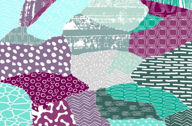 Desen. Fırça darbeleriyle soyut arkaplan. Tek renkli, elle çizilmiş doku. Modern grafik tasarımı. El yapımı çizgili..