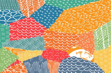 Desen. Fırça darbeleriyle soyut arkaplan. Tek renkli, elle çizilmiş doku. Modern grafik tasarımı. El yapımı çizgili..