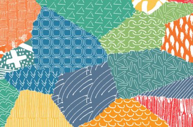 Desen. Fırça darbeleriyle soyut arkaplan. Tek renkli, elle çizilmiş doku. Modern grafik tasarımı. El yapımı çizgili..