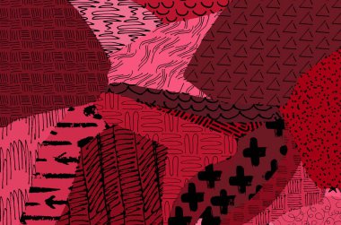 Desen. Fırça darbeleriyle soyut arkaplan. Tek renkli, elle çizilmiş doku. Modern grafik tasarımı. El yapımı çizgili..