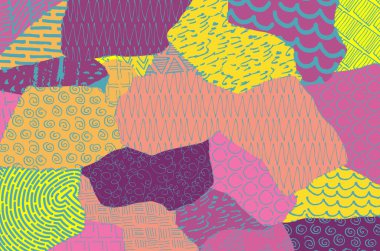 Desen. Fırça darbeleriyle soyut arkaplan. Tek renkli, elle çizilmiş doku. Modern grafik tasarımı. El yapımı çizgili..