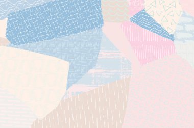 Desen. Fırça darbeleriyle soyut arkaplan. Tek renkli, elle çizilmiş doku. Modern grafik tasarımı. El yapımı çizgili..