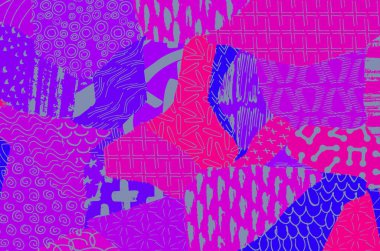 Desen. Fırça darbeleriyle soyut arkaplan. Tek renkli, elle çizilmiş doku. Modern grafik tasarımı. El yapımı çizgili..