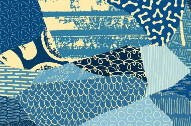 Desen. Fırça darbeleriyle soyut arkaplan. Tek renkli, elle çizilmiş doku. Modern grafik tasarımı. El yapımı çizgili..